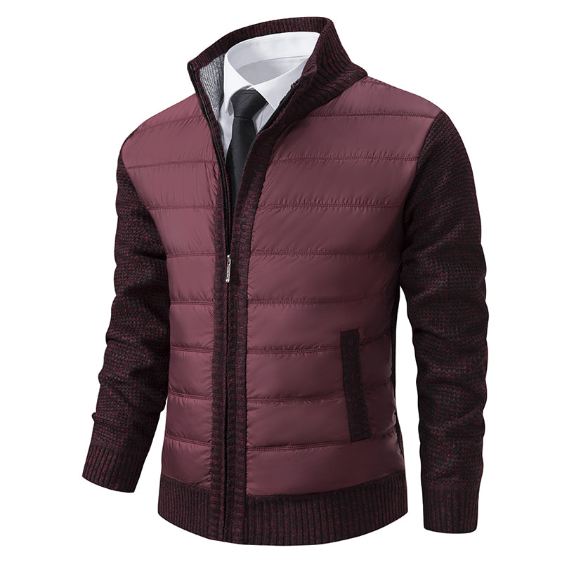 Men's Winter Zipper Cardigan – Warm Soft Knit for Elegant Layers